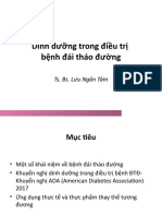 Dinh dưỡng trong điều trị bệnh đái tháo đường: Ts. Bs. Lưu Ngân Tâm