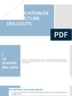 Identification de La Structure Des Couts