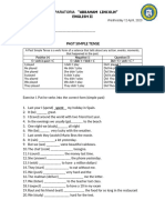 Past Tense Exercisee