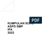 Kumpulan Soal Aspd SMP IPA 2022