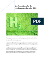Europe Lays The Foundations For The Creation of A Hydrogen Market After 2030 29032023