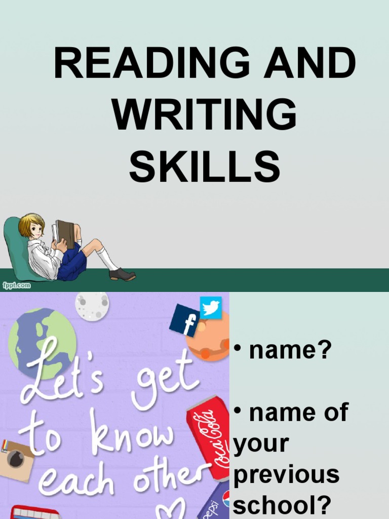 Lesson 1 Intro Reading and Writing PDF Reading Comprehension