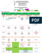 Third Quarter Regular Class Schedule - Onsite: Tim E Monday Tuesday Wednesday Thursday Friday