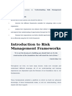 Understanding Risk Frameworks