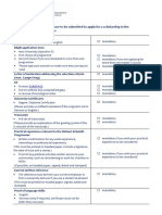 Helmut Schmidt Programme - Checklist