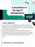 State and Nation in The Age of Globalization