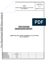 Fire Fighting Design Basis Report: Client: M/S