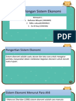 Penggolongan Sistem Ekonomi