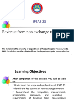 Ipsas 23: Revenue From Non Exchange Transactions