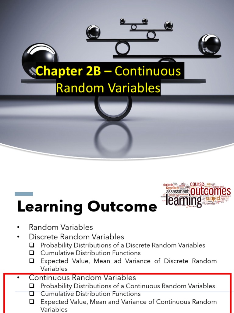 Chapter 2b continuous random variables pdf probability