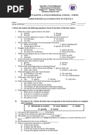 Third Periodical Exam in Science