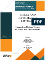 Current and Future Trends of Media and Information