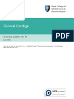 Cervical Cerclage: Green-Top Guideline No. 75