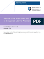 Reproductive Implications and Management of Congenital Uterine Anomalies