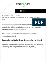 Multiple Linear Regression by Hand (Step-by-Step) - Statology