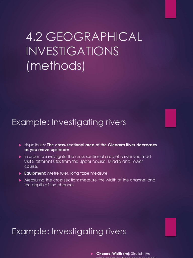 Investigating River Characteristics | PDF | River | Physical Geography