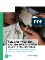 Data Collection and Analysis Tools For Food
