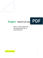 Business Report - Predictive Modeling