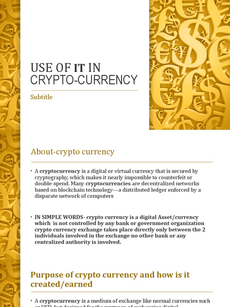 Understanding Cryptocurrency: Uses & Impact | PDF | Cryptocurrency | Bitcoin