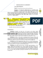 Memorandum of Agreement Page 1 of 5: Doh CHD I & Municipality of