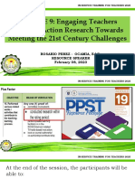 COURSE 9: Engaging Teachers Through Action Research Towards Meeting The 21st Century Challenges