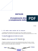 Sintaxis (Complemento Directo y Complemento Indirecto)