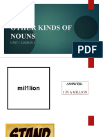 U1 L2 Other Kinds of Nouns