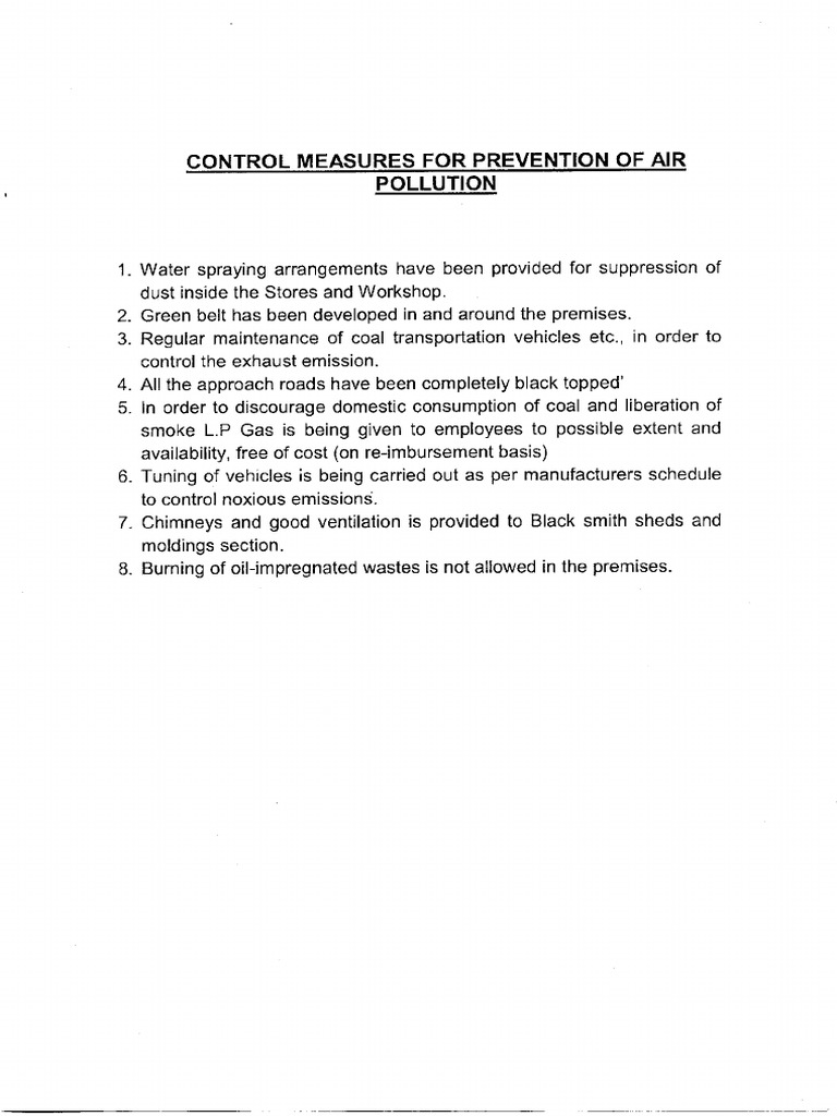 Air Control Measures PDF