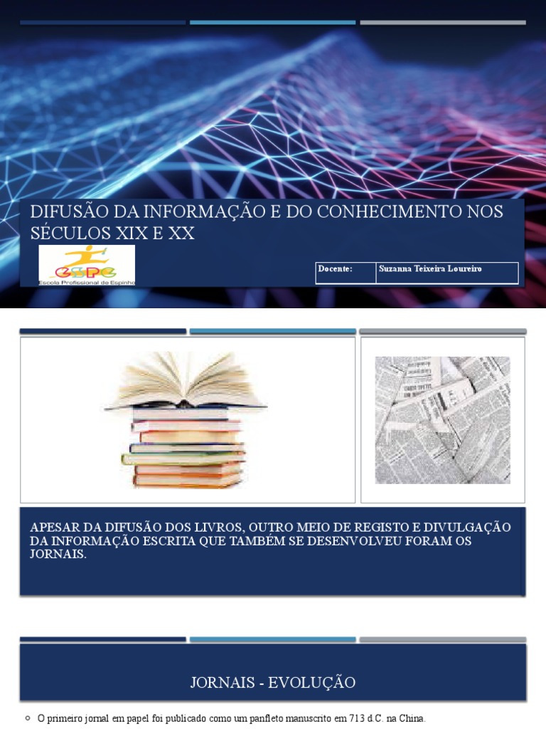 Difusão Da Informação e Do Conhecimento Nos Séculos XIX e XX | PDF ...