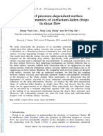 Influence of Pressure-Dependent Surface Viscosity On Dynamics of Surfactant-Laden Drops in Shear Flow