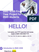BMS 4006 Final Year Project For BMS Students: Date: 03-Feb-2023, Time: 1000-1150, Venue: Room No.: P4302