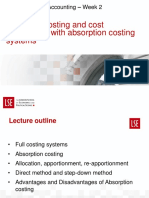 Lecture 2a Absorption Costing