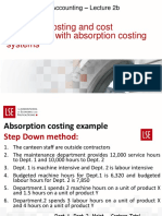 Job-Order Costing and Cost Assignment With Absorption Costing Systems
