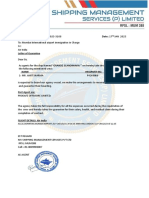 Ref: MVS/MUM388/LKO-2023-3108 Date: 17: Letter of Guarantee