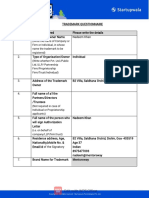 TM Questionnaire