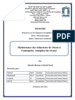 Memoire: Maintenance Des Réducteurs de Vitesse À L'entreprise Somiphos Bir-El-Ater