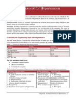 Treatment Protocol For Hypertension: Criteria For Diagnosing High Blood Pressure