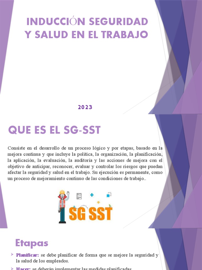 Inducción Seguridad Y Salud En El Trabajo Pdf