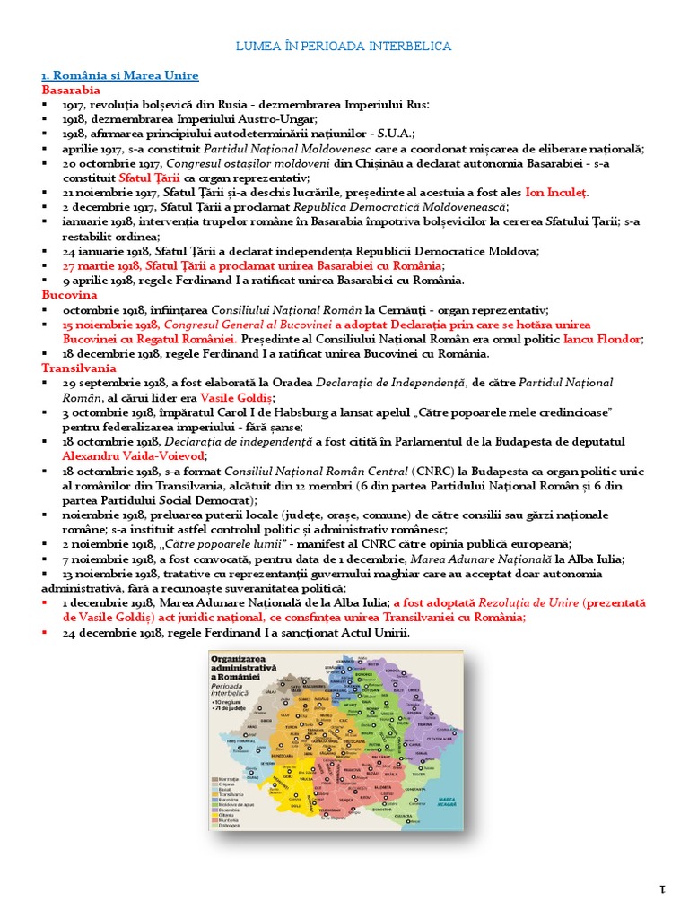 Lumea În Perioada Interbelică | PDF