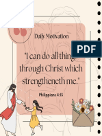 Daily Motivation: "I Can Do All Things Through Christ Which Strengtheneth Me."