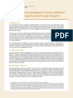 Estimating Singapore's Value-Added in Gross Exports and Foreign Exports
