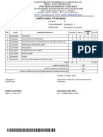 Kartu Hasil Studi (KHS) : Nama NPM Dosen Wali Jenjang Tahun Akademik