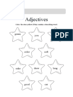 Simple Illustrative Adjectives English Worksheet