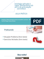 Cinesiologia Aplicada À Fisioterapia: Biomecânica Do: Quadril e Da Ar0culação Sacroilíaca Aula Prática