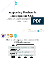 Supporting Teachers in Implementing CSE