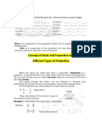 Concept of Ratio and Proportion and Different Types of Proportion