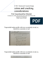 Deflection and Cracking Considerations: Prof. Sasankasekhar Mandal