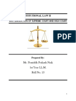 Constitutional Law Ii: Writ Jurisdiction of Supreme Court and High Court