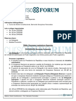 Direito Constitucional - Prof - Bernando Fernandes - Aula 14 - Processos Legislativos Especiais