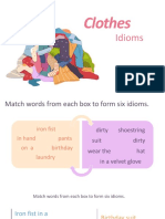 Idioms About Clothes